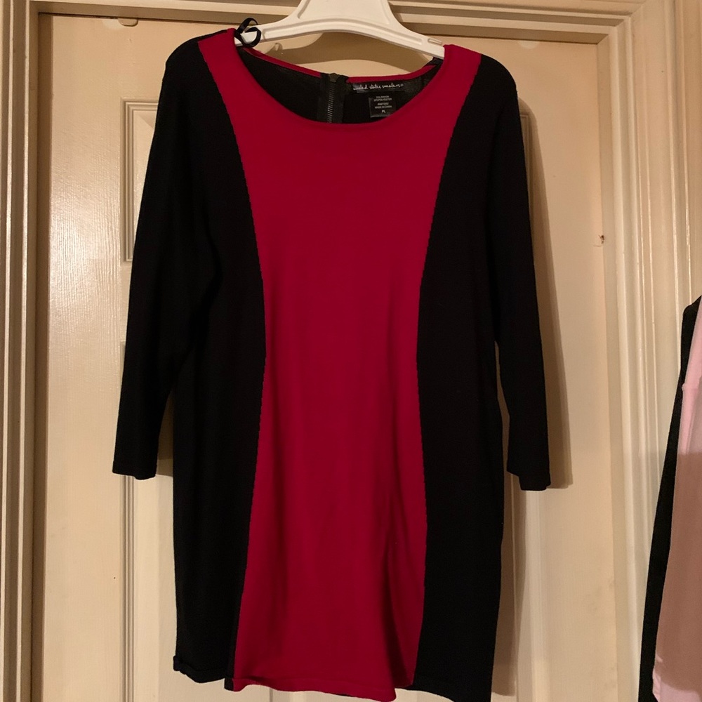 Slimming illusion sweater